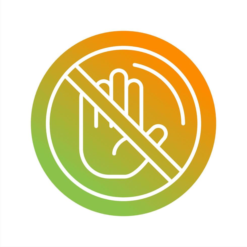 No Passing Vector Icon