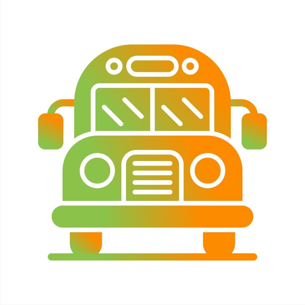 School Bus Vector Icon