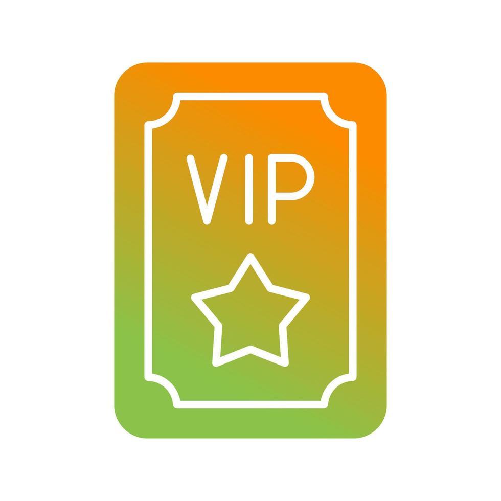 Vip Pass Vector Icon