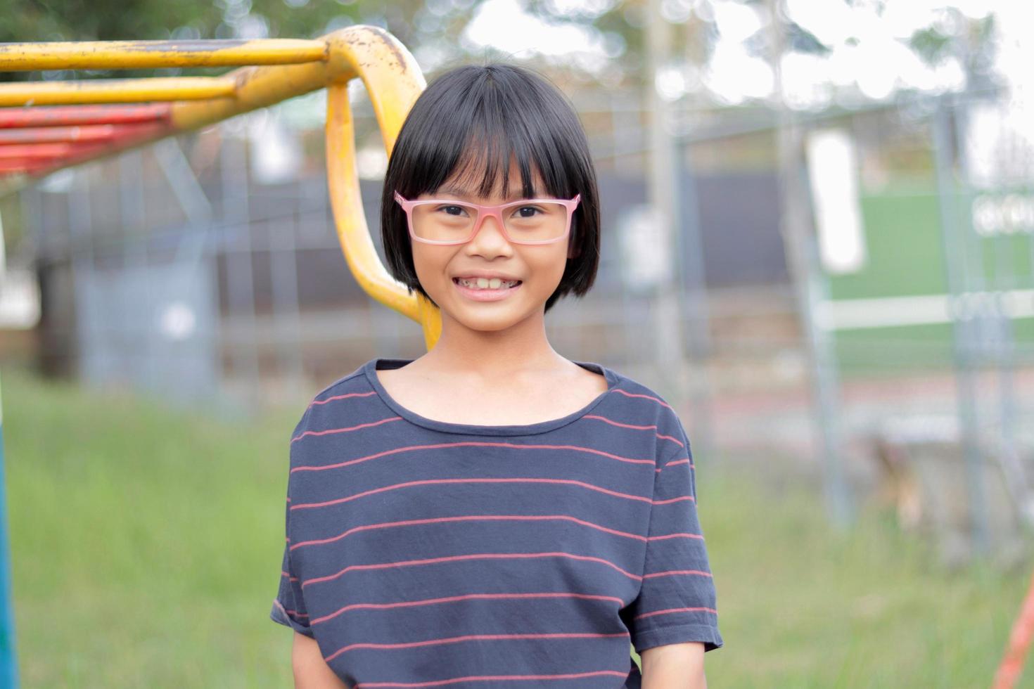 Happiness child wearing eyeglasses, kid wearing eyeglasses photo
