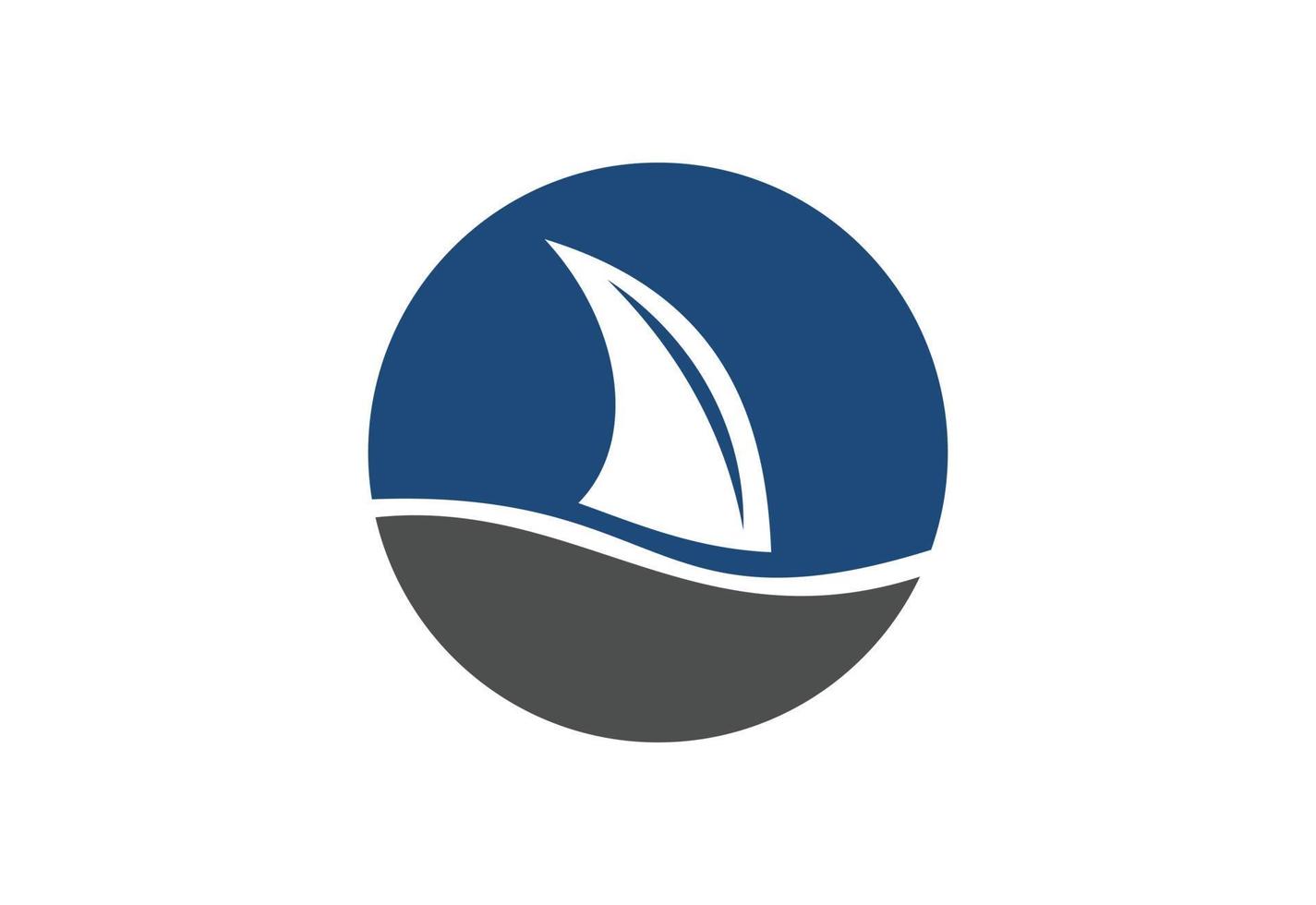 Stylised  fish Shark logo design, Vector illustration
