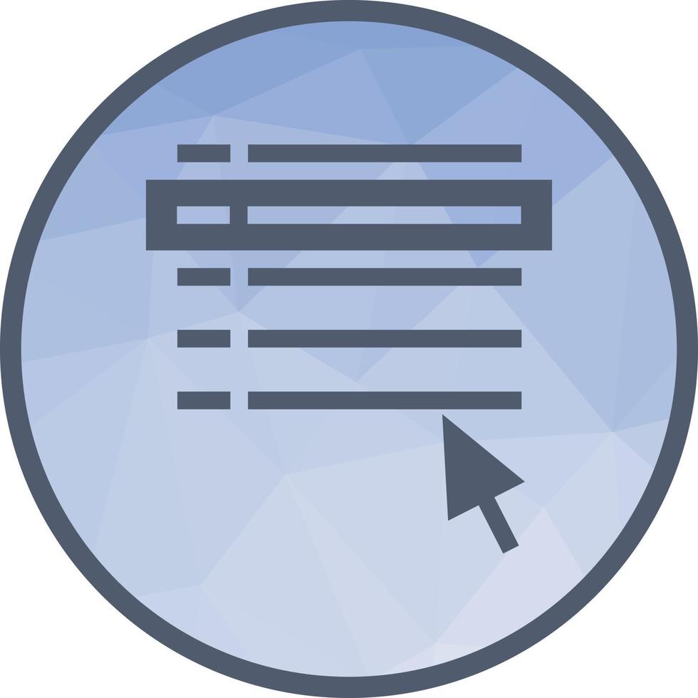 Select File Low Poly Background Icon vector