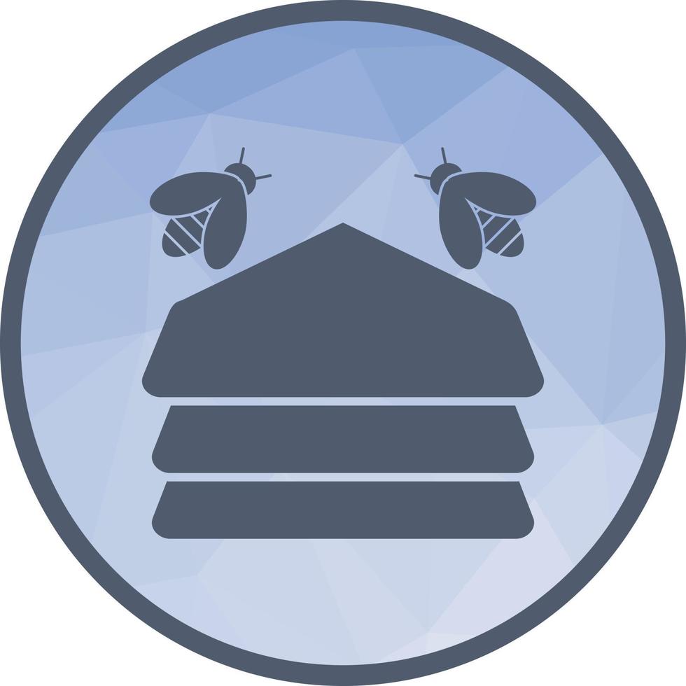 Hive Low Poly Background Icon vector
