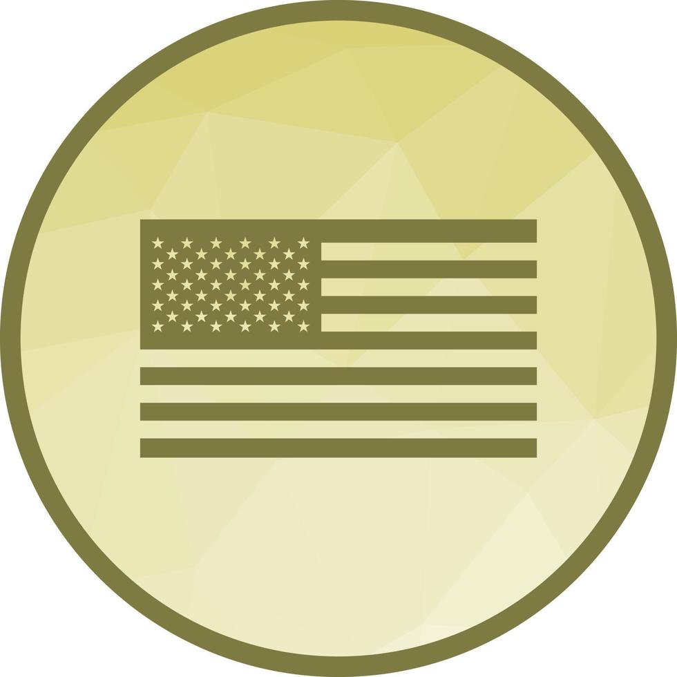 United States Low Poly Background Icon vector