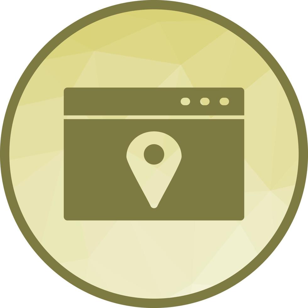 Location Web Advertising Low Poly Background Icon vector