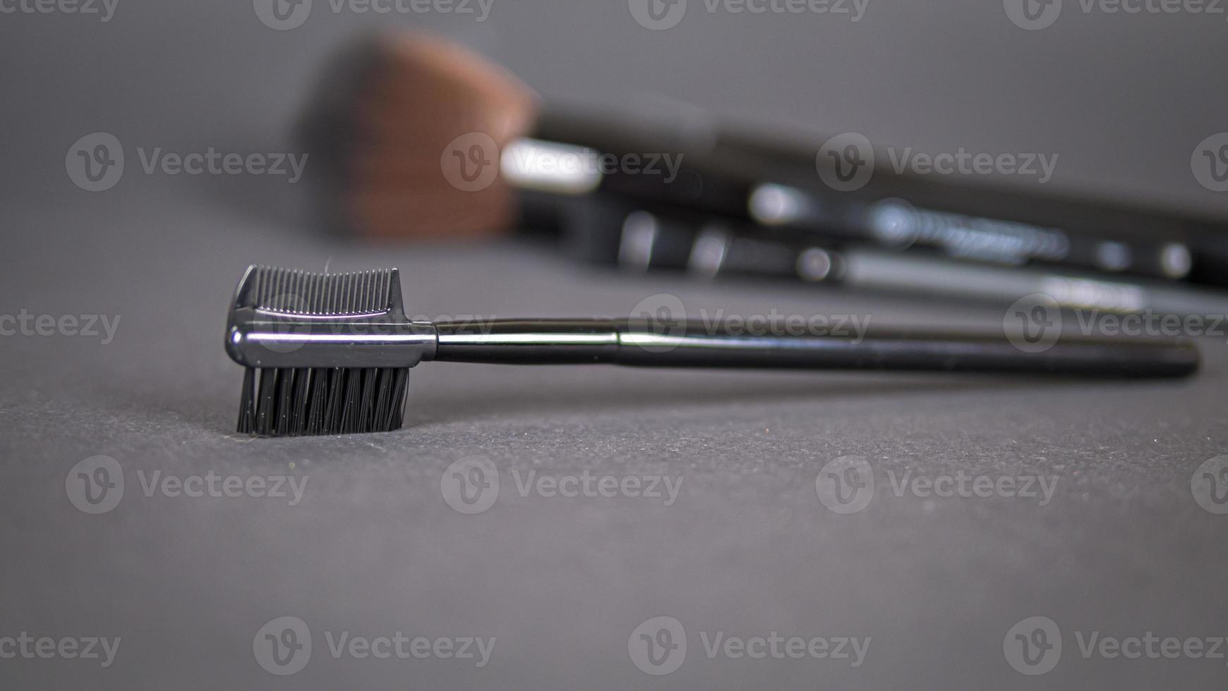 Eyebrow brush. Elite level cosmetics. A series of shots. Part-2 photo