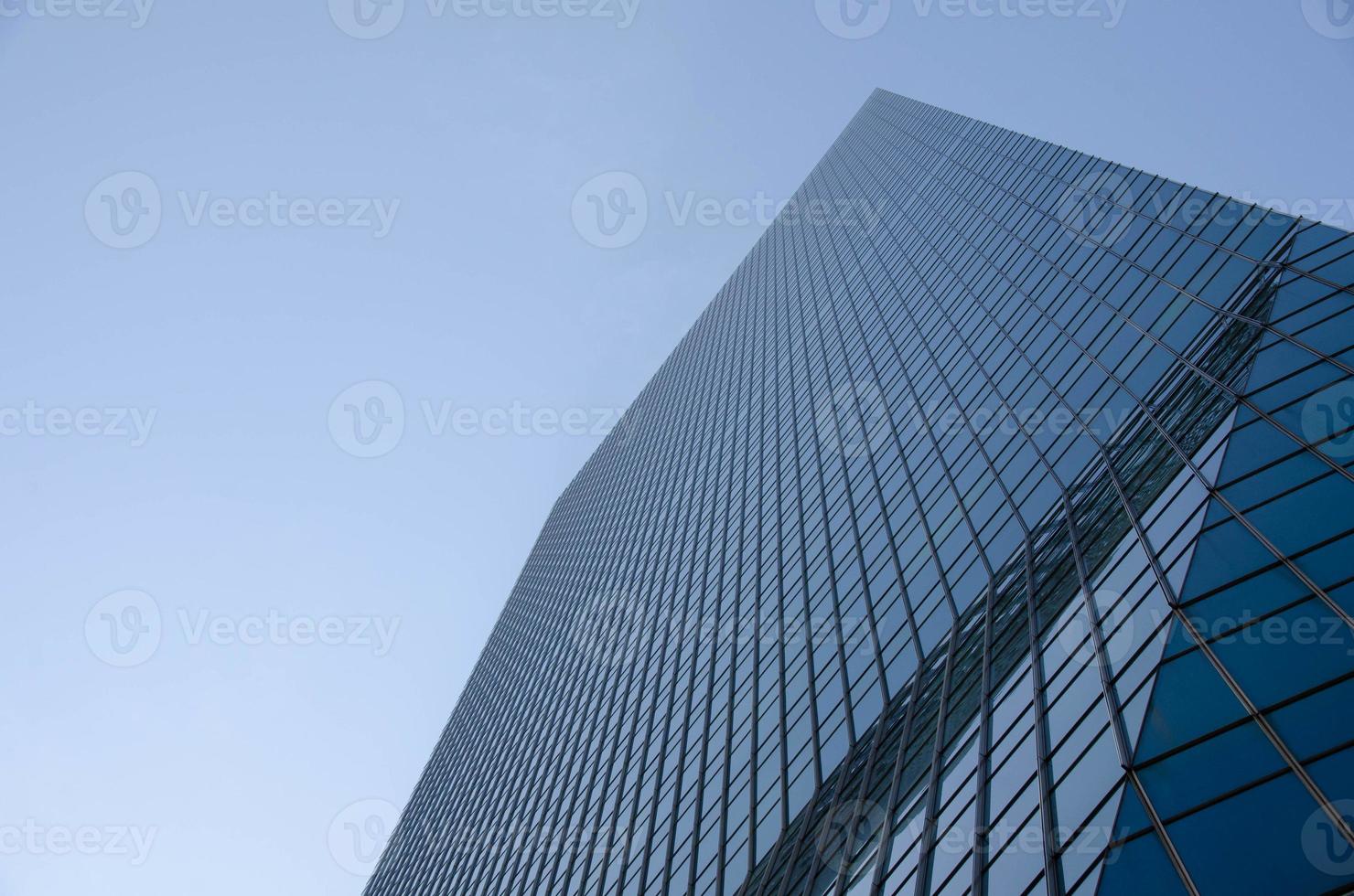 transparent glass wall of office Modern building photo