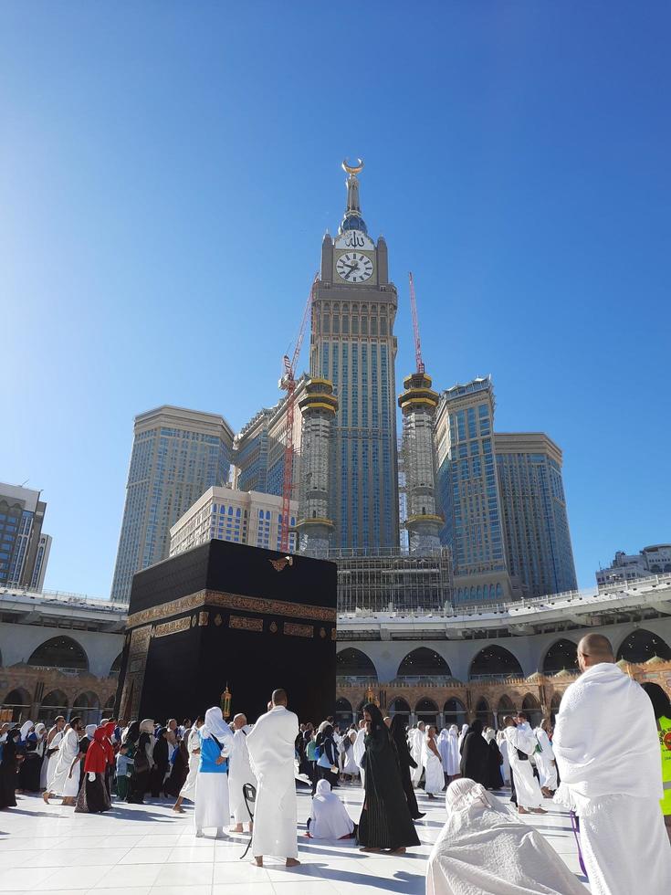 Mecca, Saudi Arabia, Dec 2022 - Pilgrims from all over the world are performing Tawaf in Masjid Al Haram in Mecca. photo