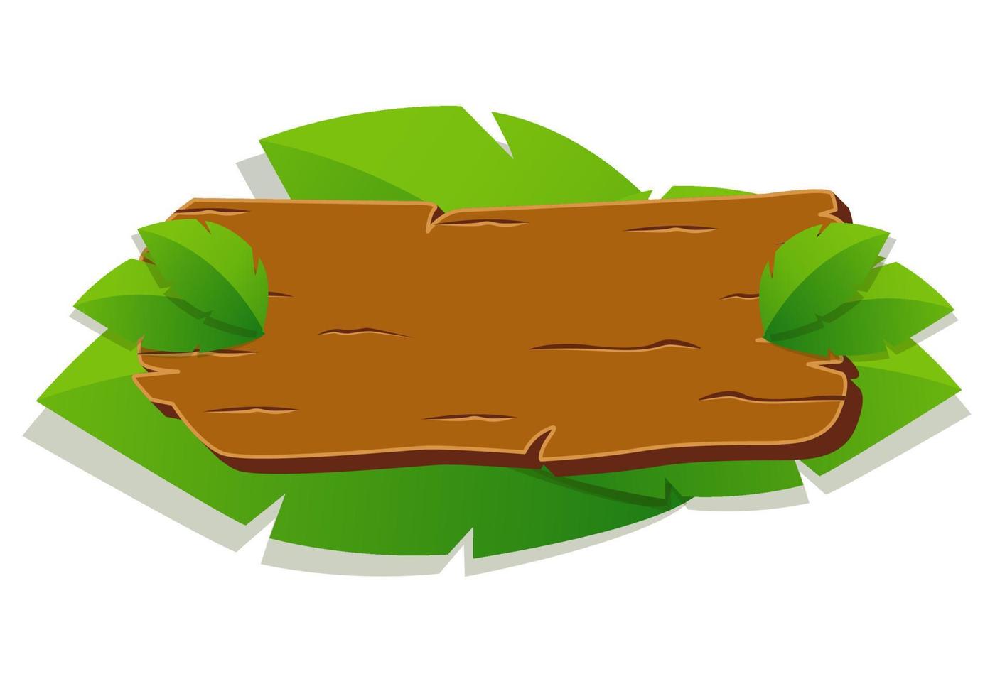 Jungle wooden boards vector