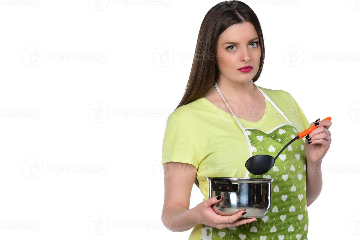 Portrait of female chef photo