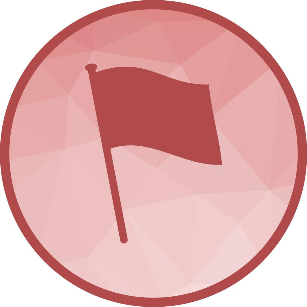 Flag Low Poly Background Icon vector