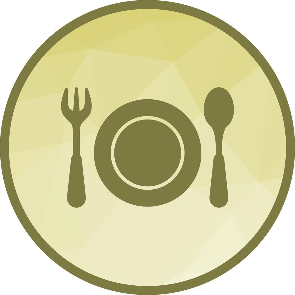 Food Low Poly Background Icon vector