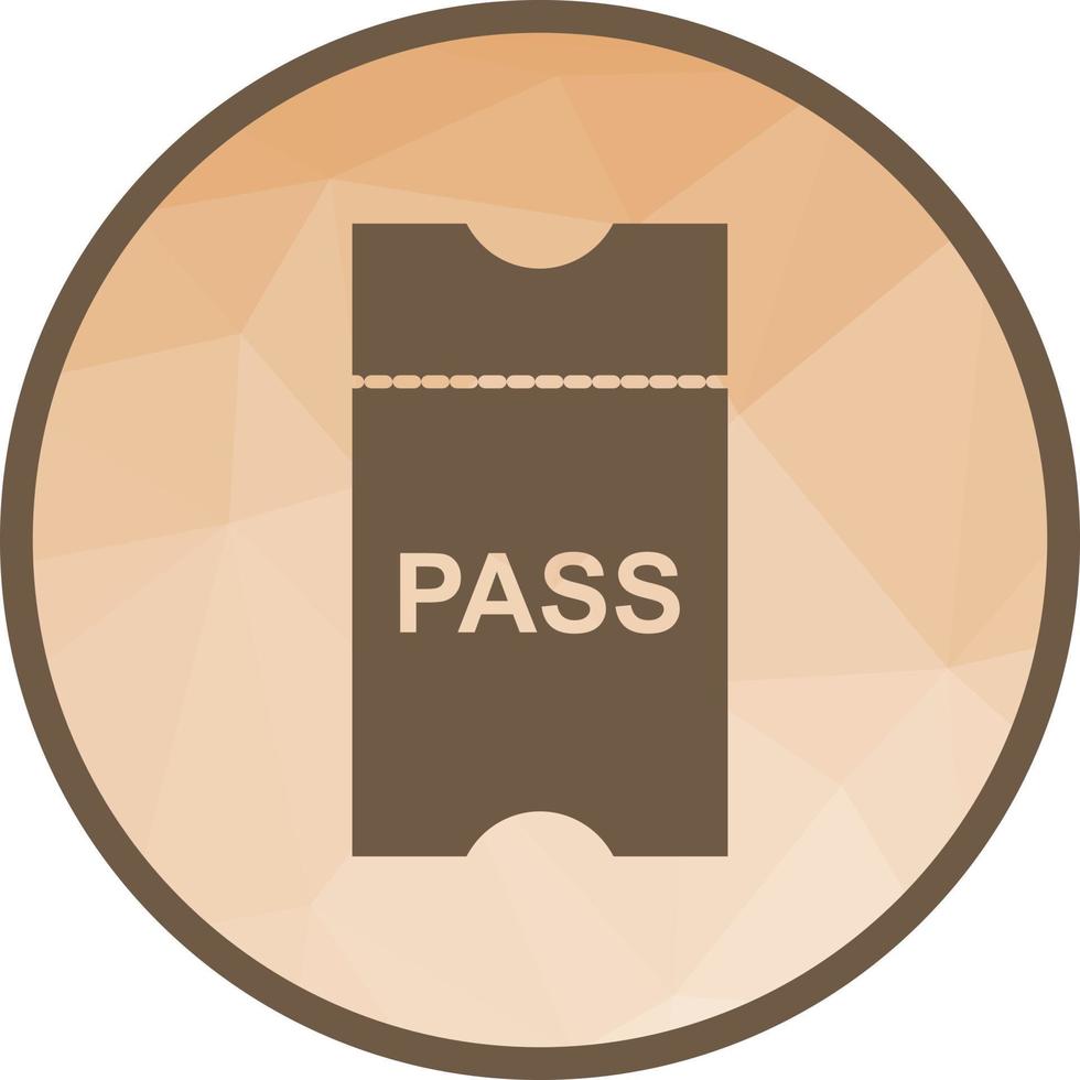 Passes Low Poly Background Icon vector