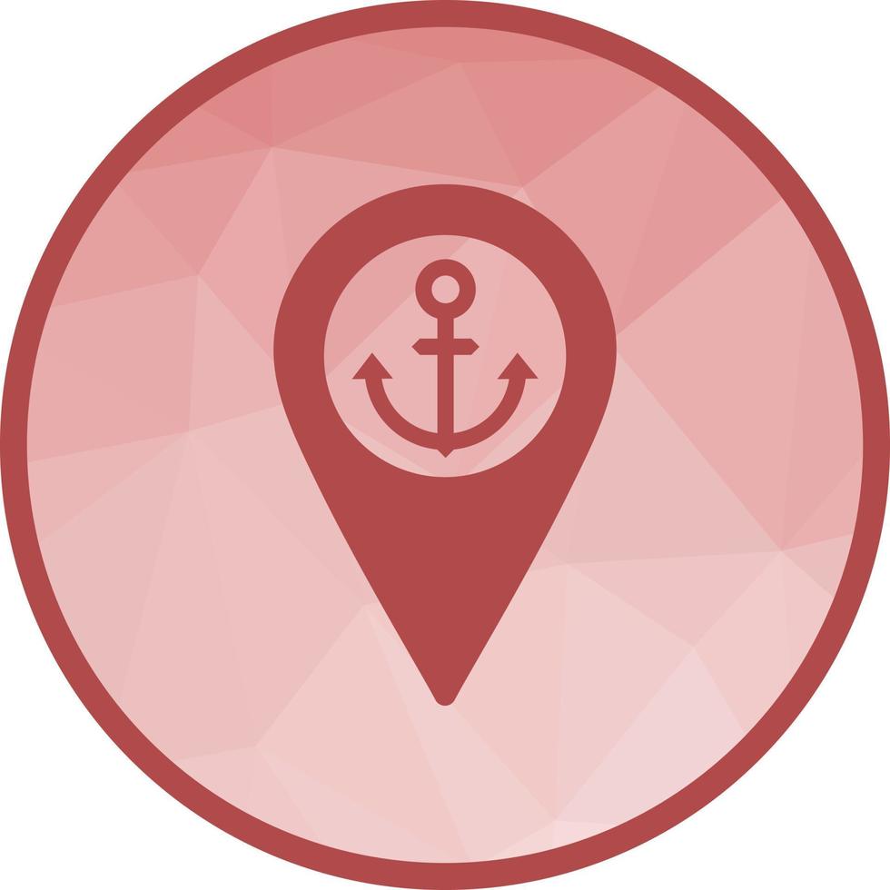 Shipping Location Low Poly Background Icon vector