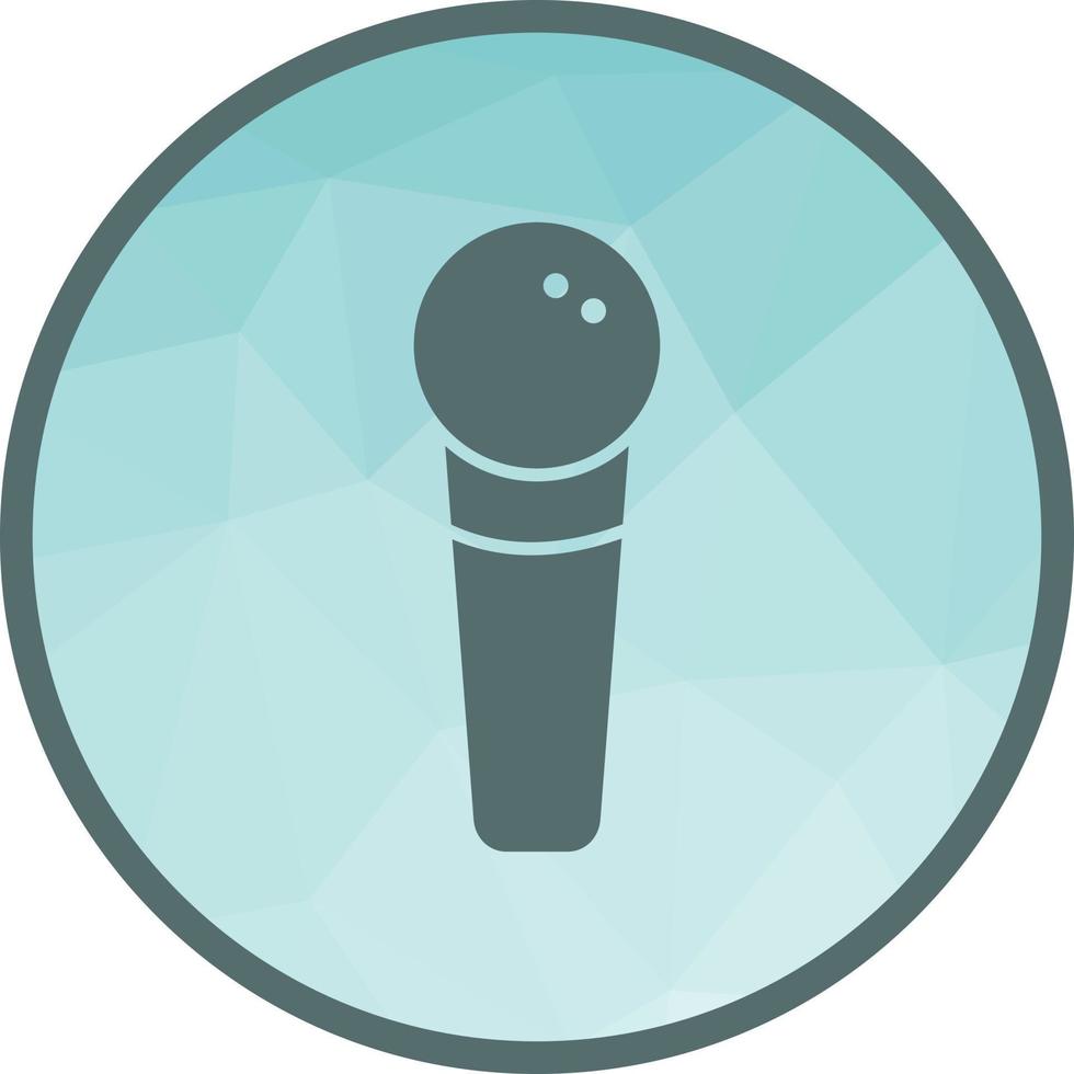 Microphone Low Poly Background Icon vector