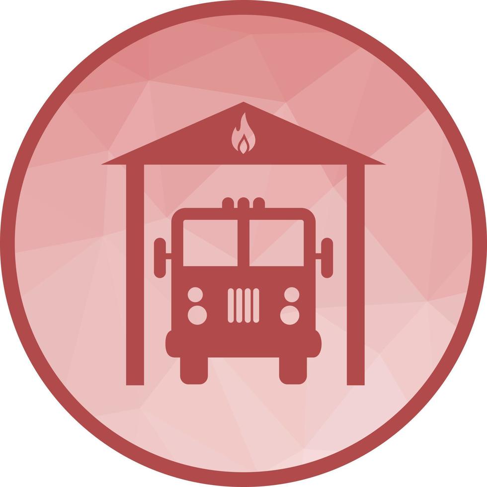 Fire Brigade Low Poly Background Icon vector