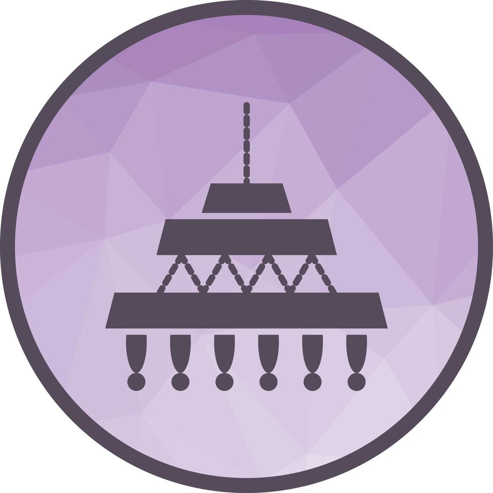 Lamp Low Poly Background Icon vector