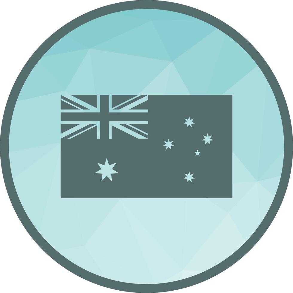 Australia Low Poly Background Icon vector