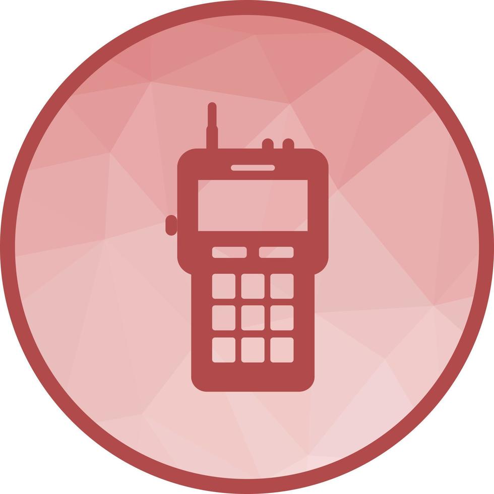 Walkie Talkie Low Poly Background Icon vector