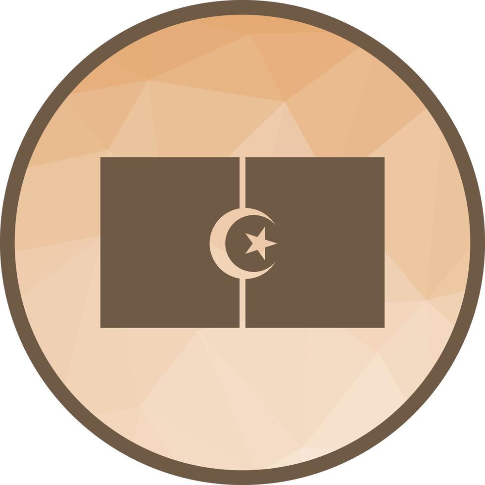 Algeria Low Poly Background Icon vector