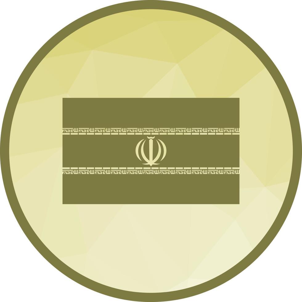 Iran Low Poly Background Icon vector