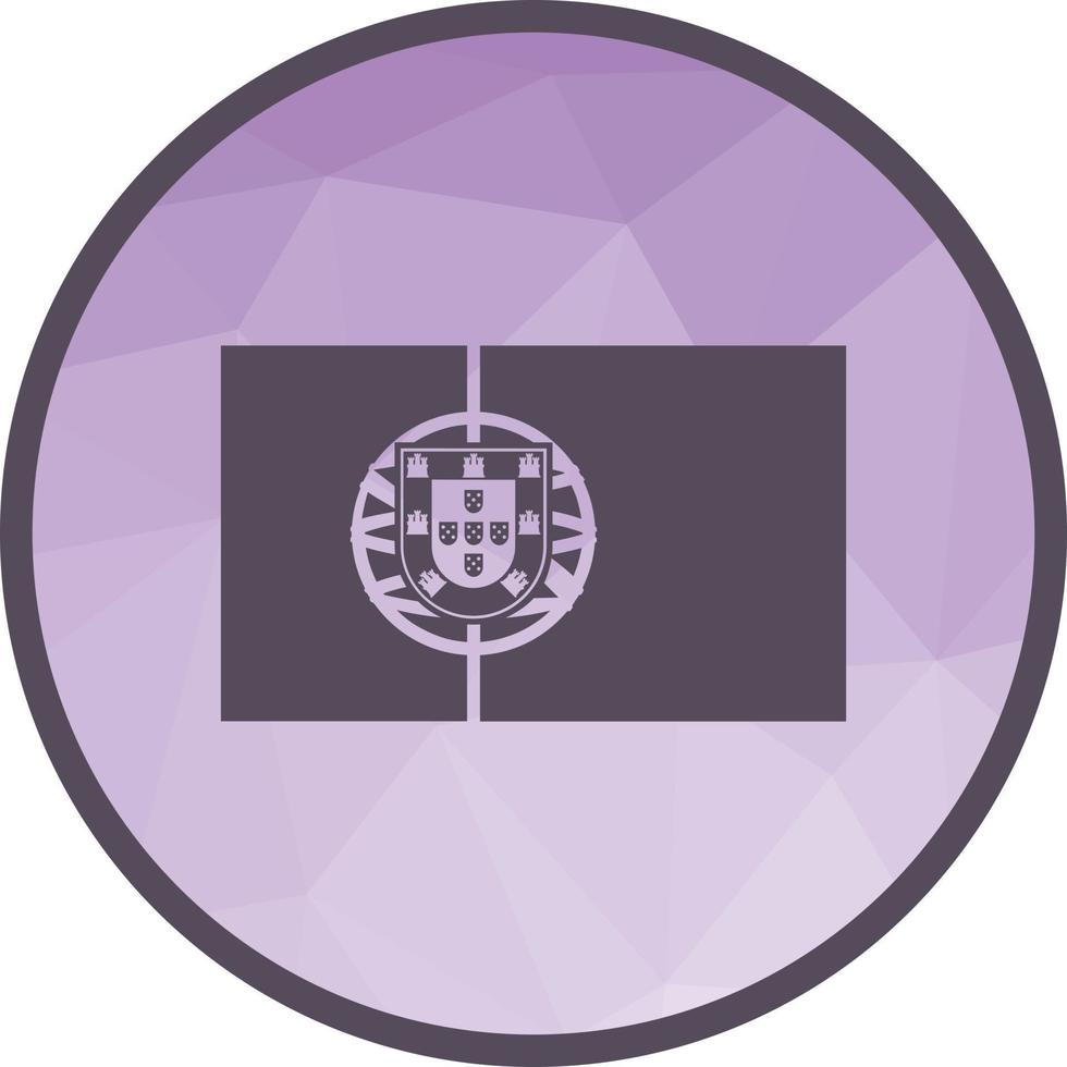 Portugal Low Poly Background Icon vector