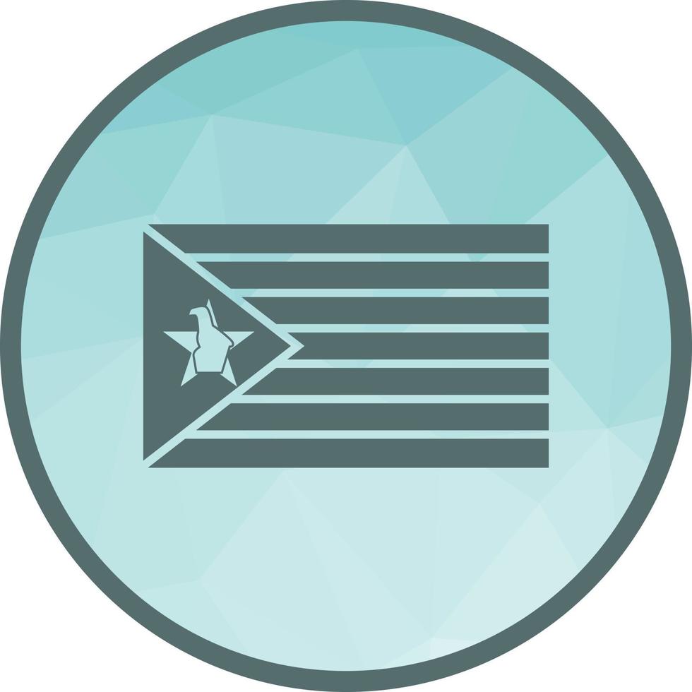 Zimbabwe Low Poly Background Icon vector