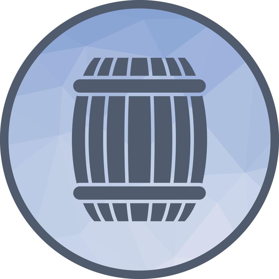 Barrel Low Poly Background Icon vector