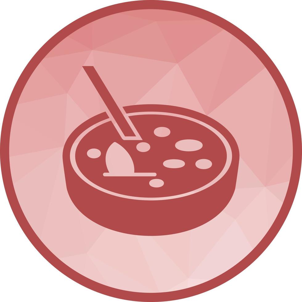 Crema Catalana Low Poly Background Icon vector