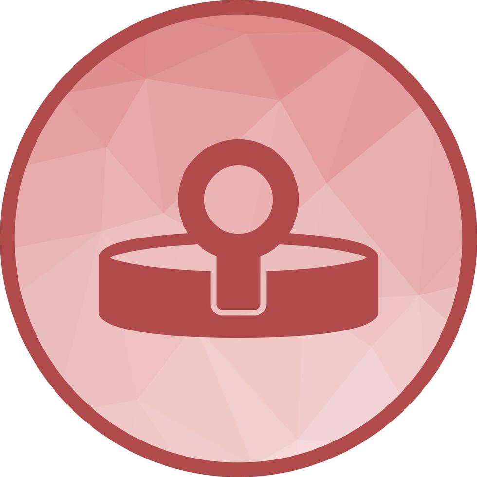 Headlamp Low Poly Background Icon vector