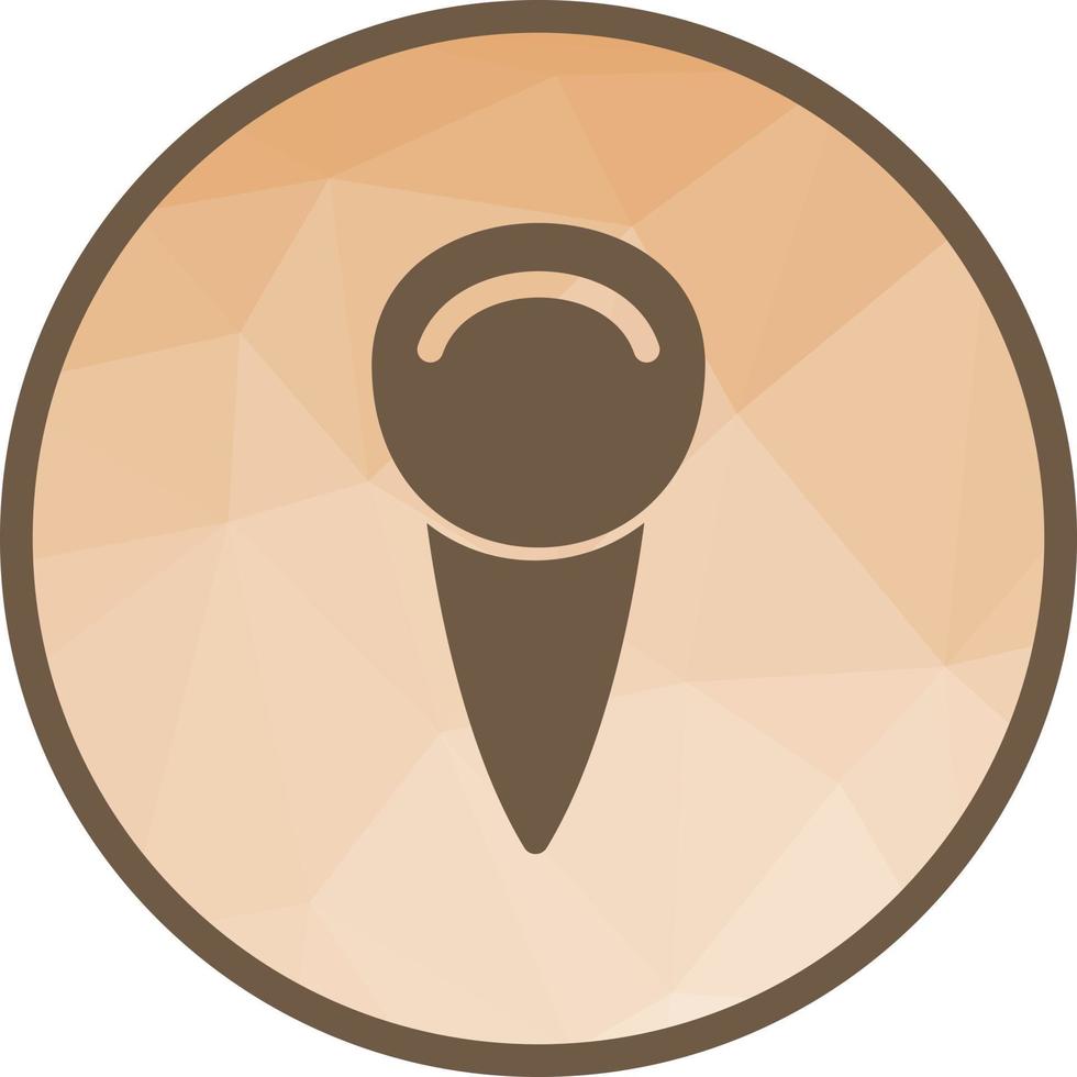 Canine Tooth Low Poly Background Icon vector