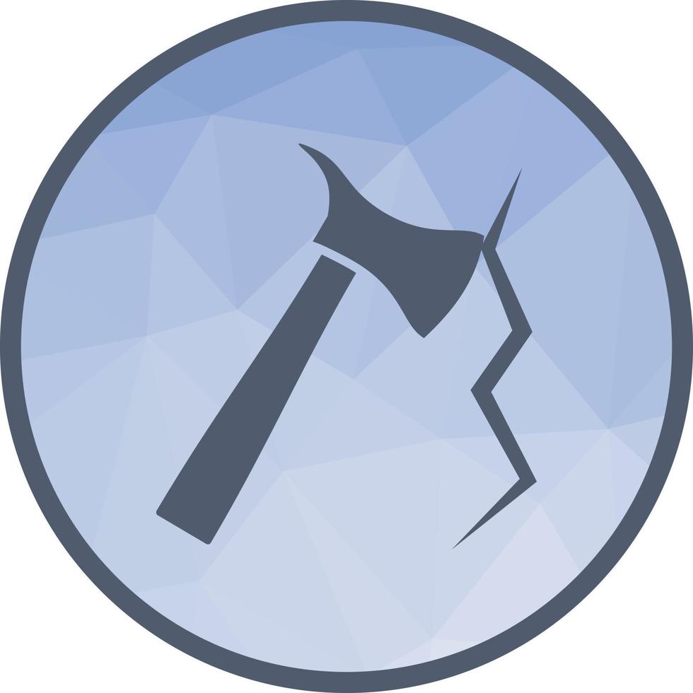 Break Glass Low Poly Background Icon vector