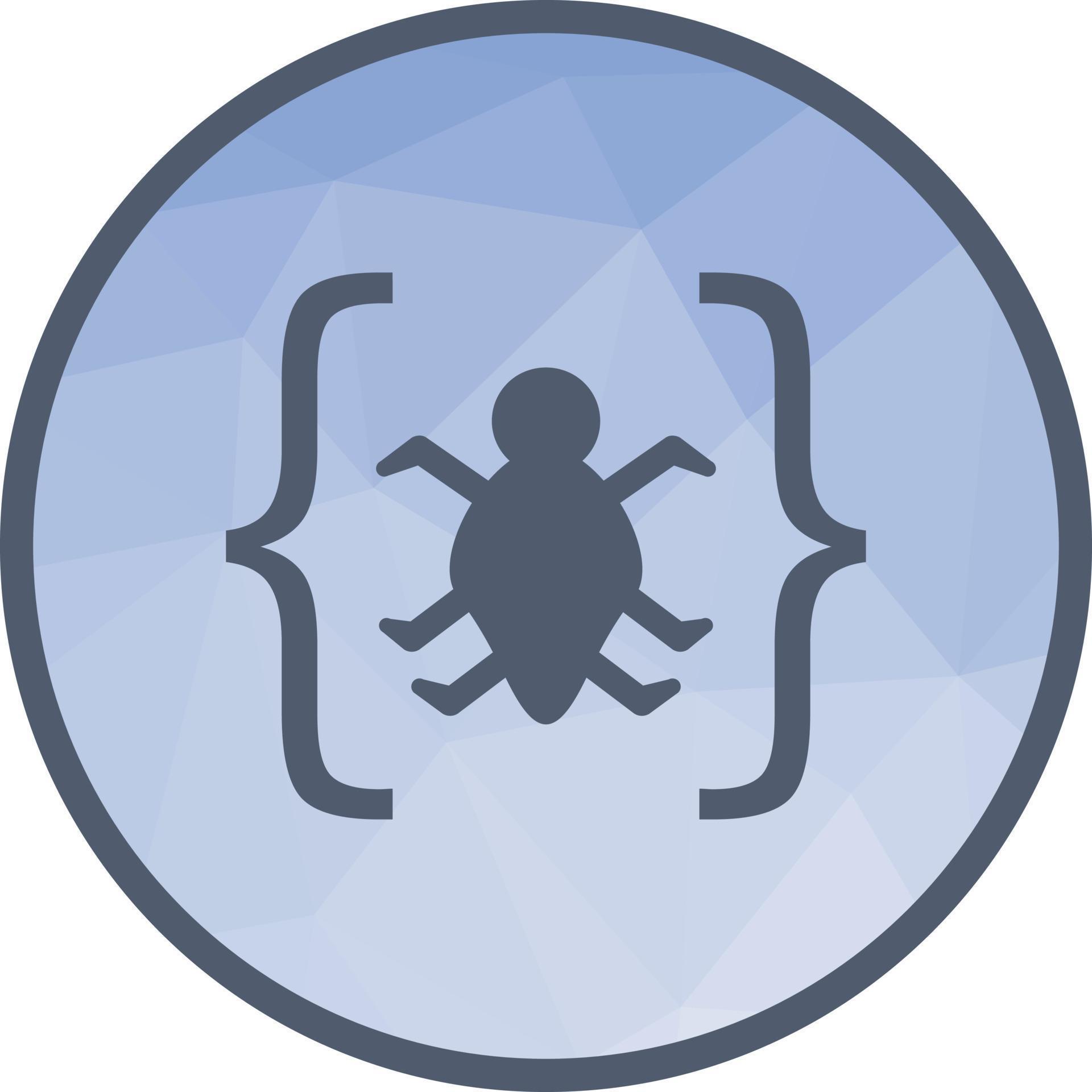 Bug in Code Low Poly Background Icon 16689549 Vector Art at Vecteezy