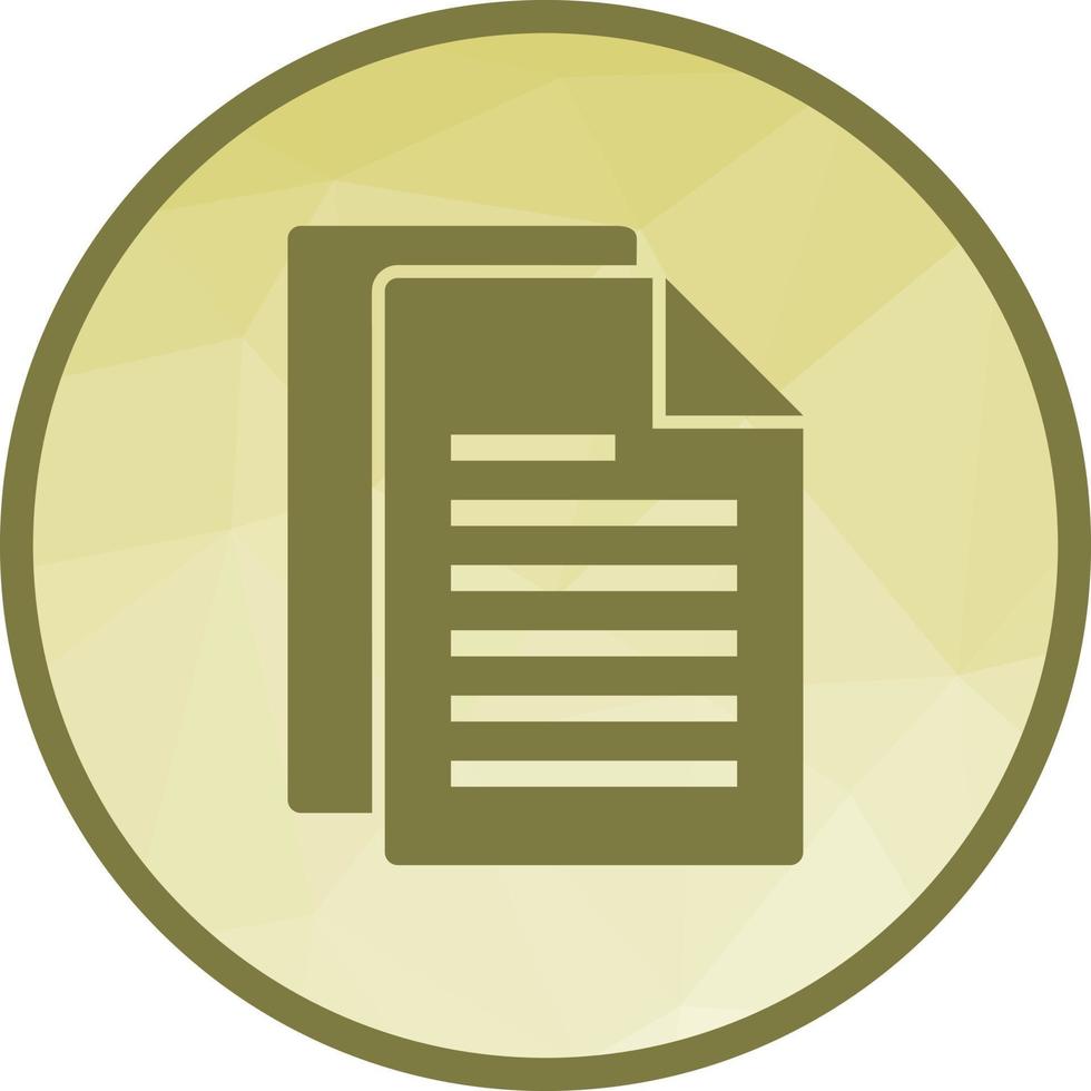 Articles Low Poly Background Icon vector