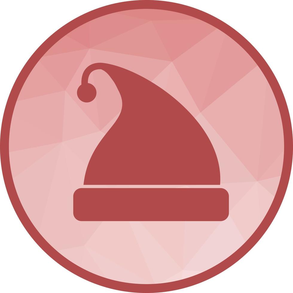 Bonnet Low Poly Background Icon vector