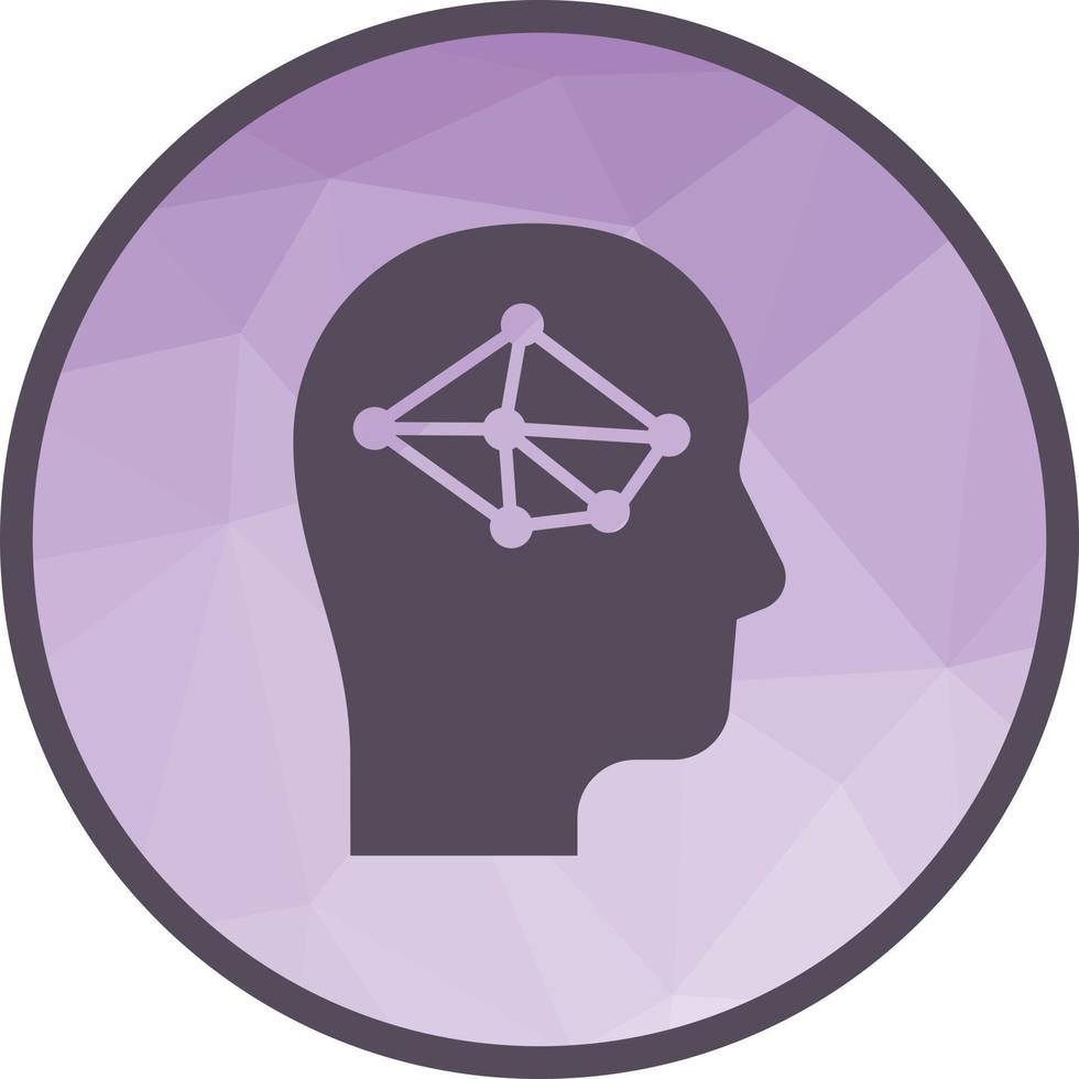 Logic Low Poly Background Icon vector