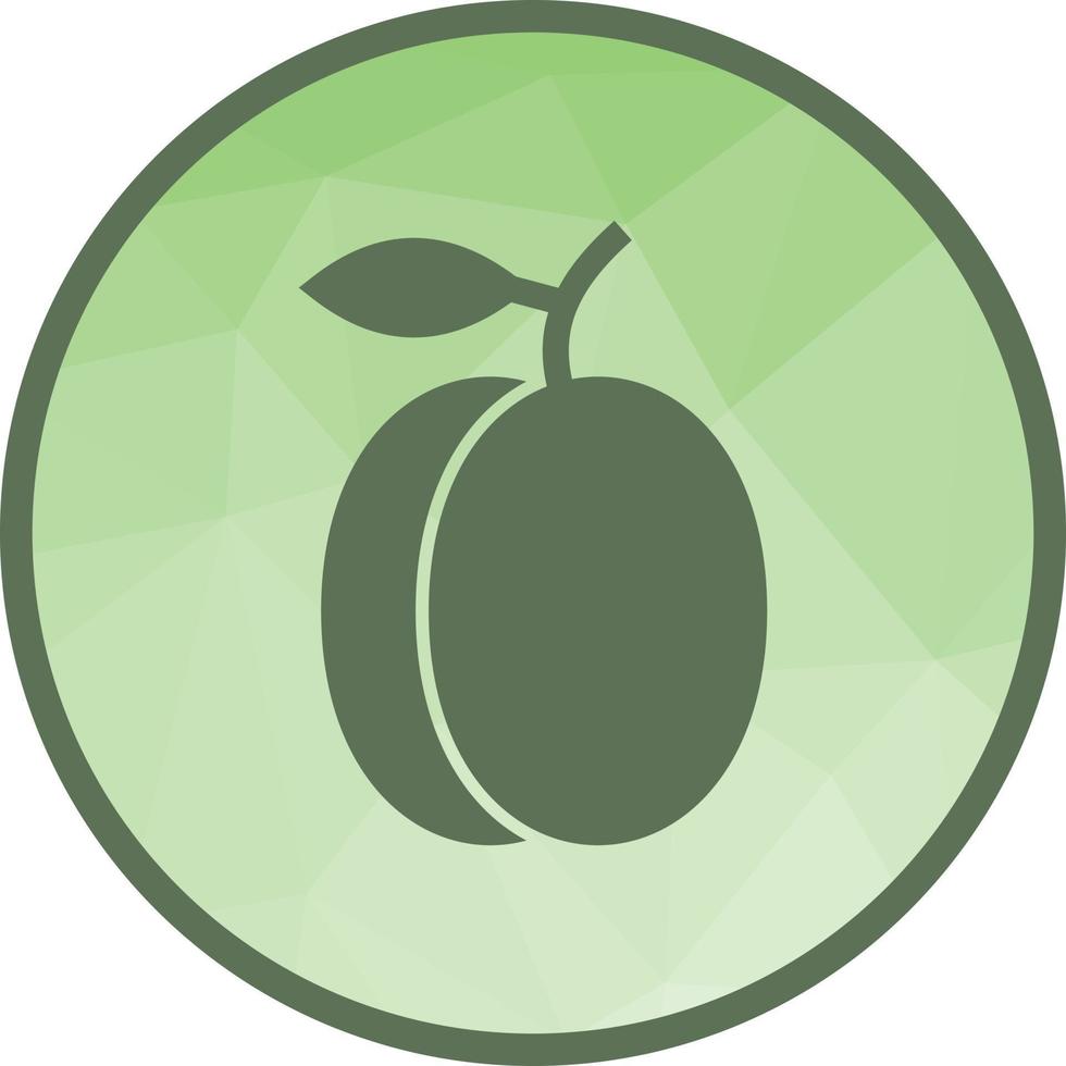 Plum Low Poly Background Icon vector