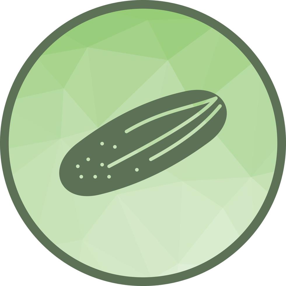 Cucumber Low Poly Background Icon vector