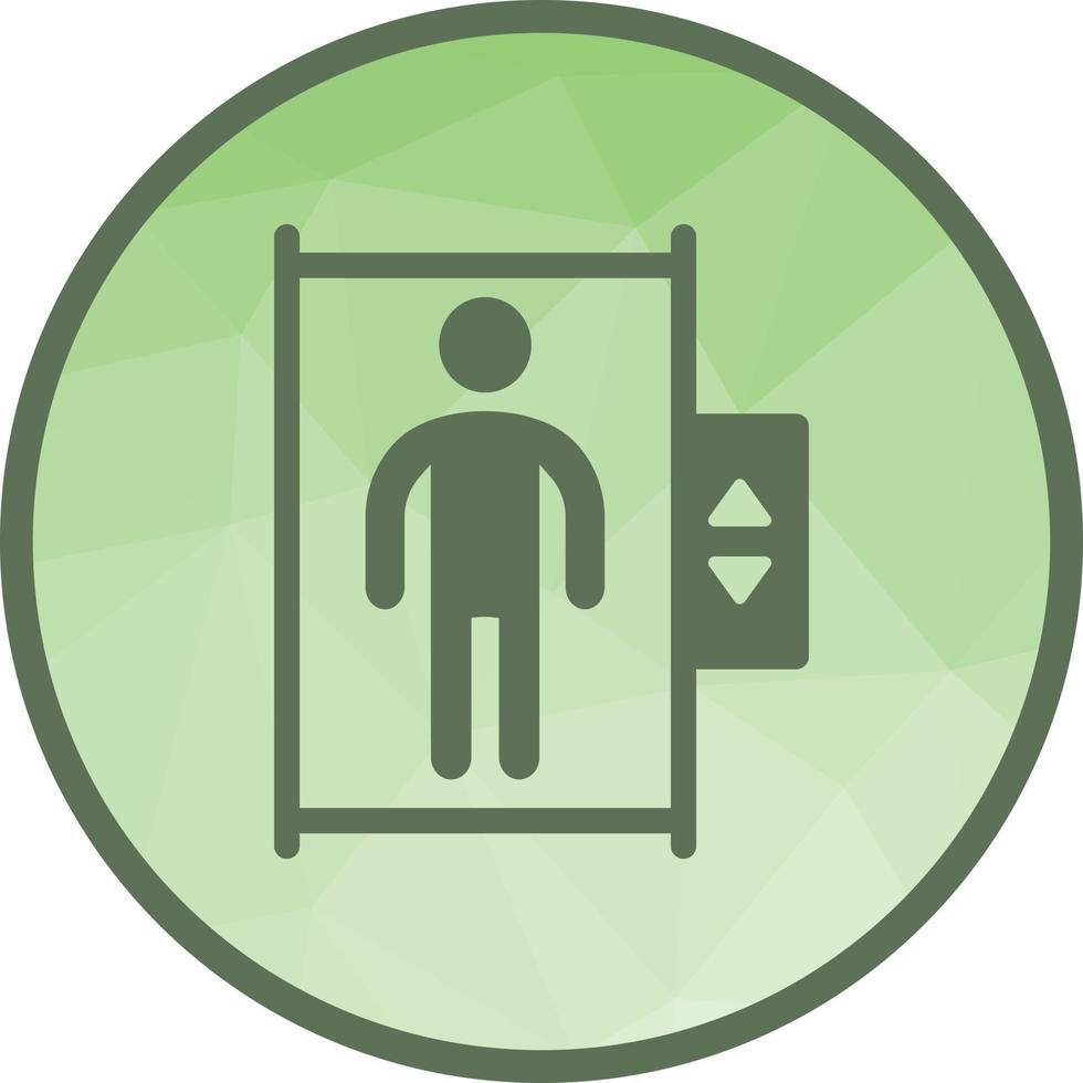 Lift Low Poly Background Icon vector