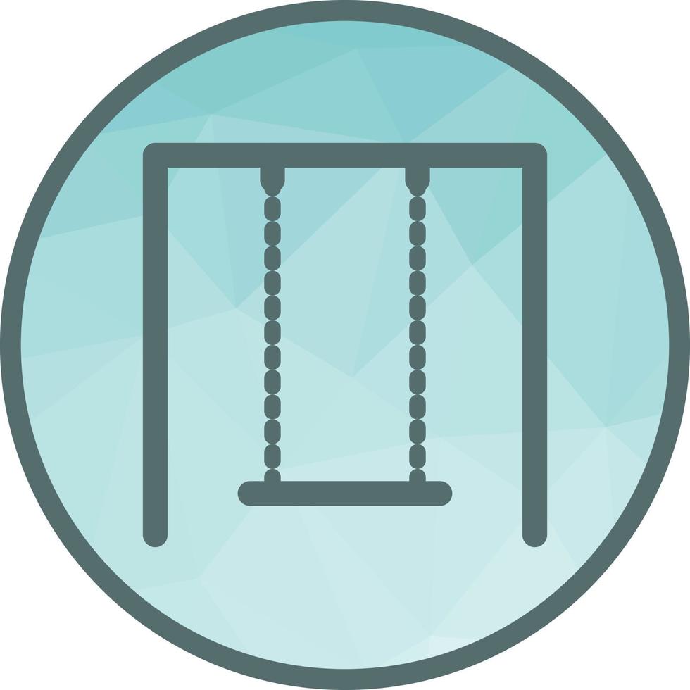 Swings Low Poly Background Icon vector