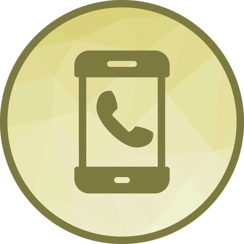 Dial Call Low Poly Background Icon vector