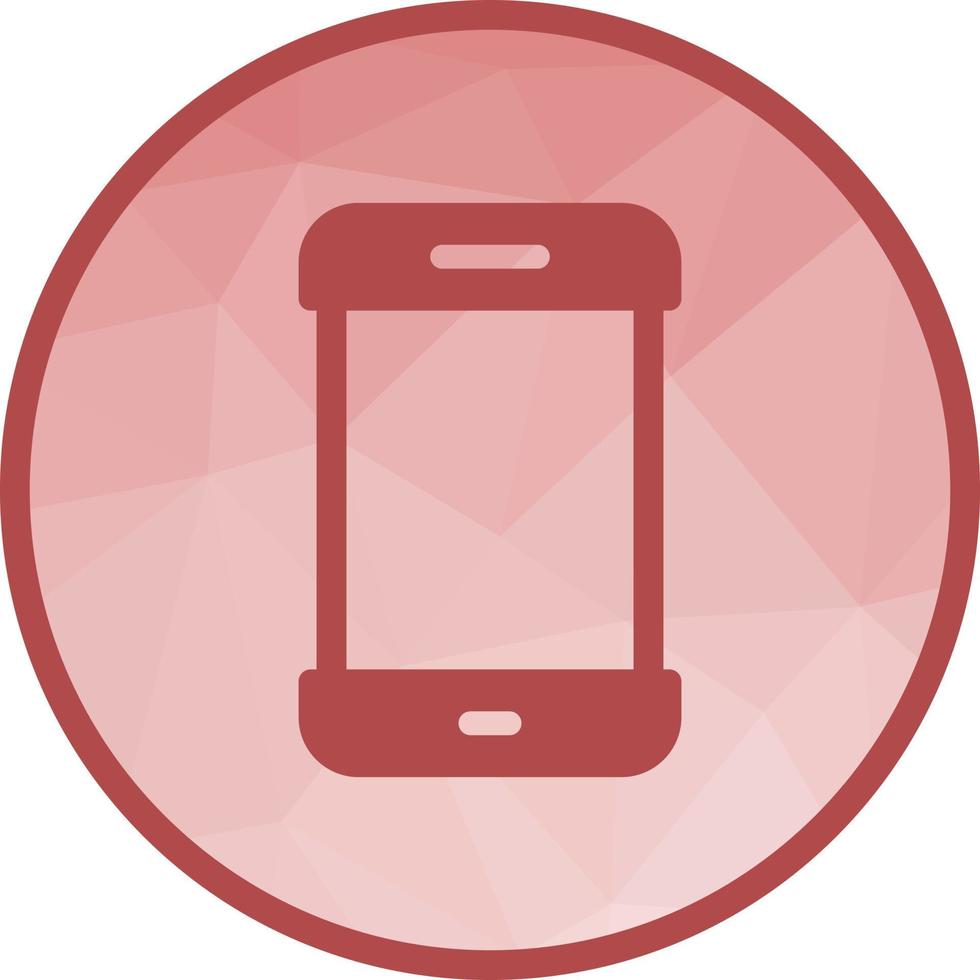 Cell Phone Low Poly Background Icon vector