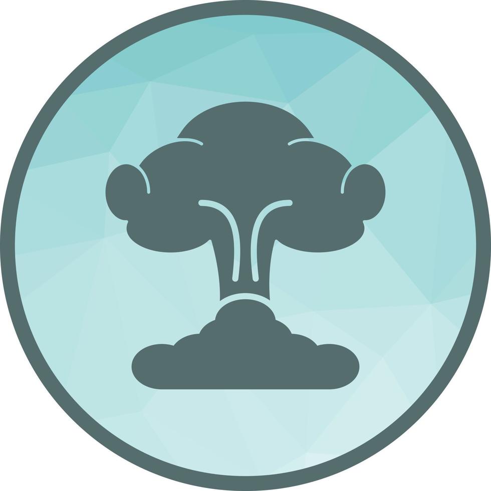 Blast Low Poly Background Icon vector