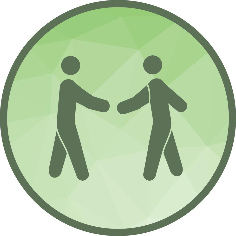 Greeting Low Poly Background Icon vector