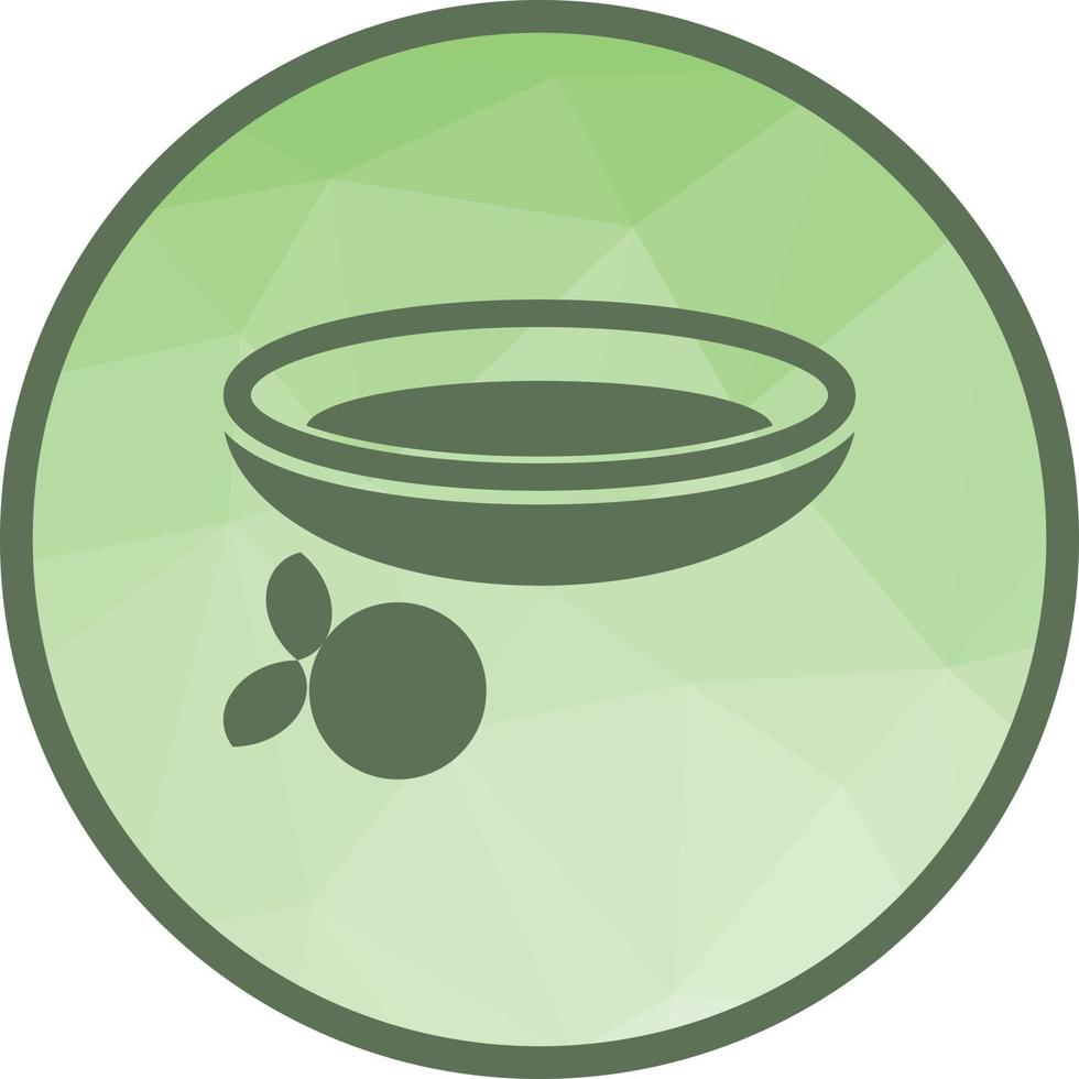 Cranberry Sauce Low Poly Background Icon vector