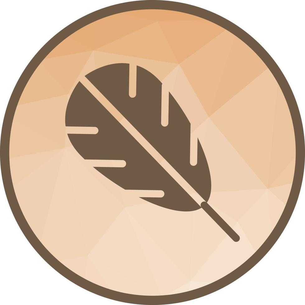 Feather Low Poly Background Icon vector