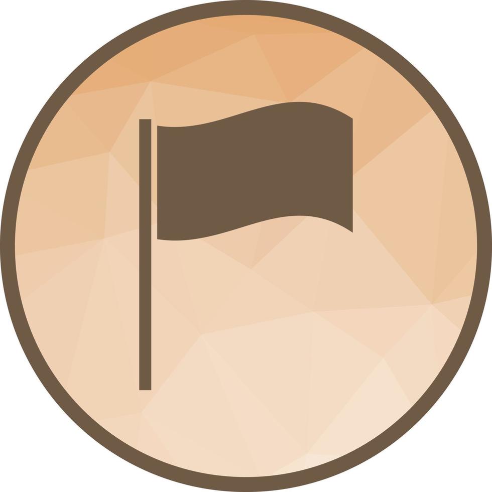 Flag Low Poly Background Icon vector