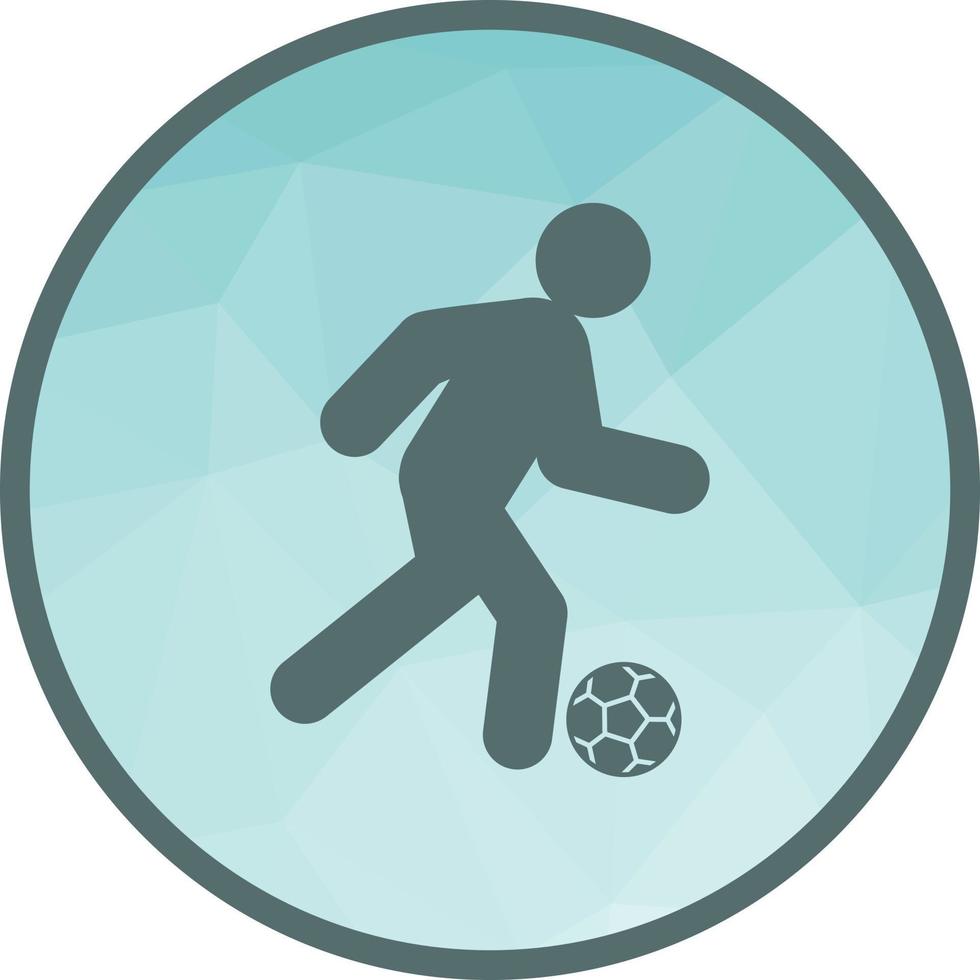 Football Low Poly Background Icon vector