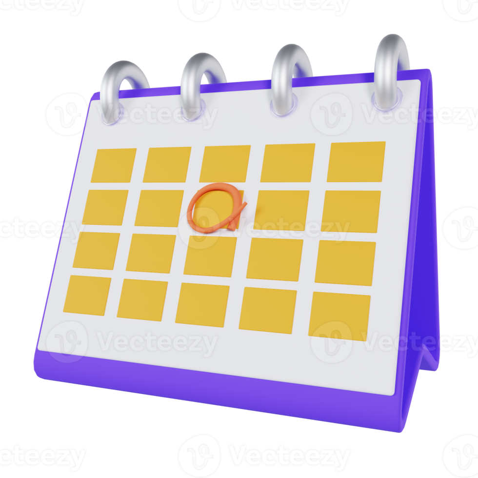 proyecto de negocio de calendario png