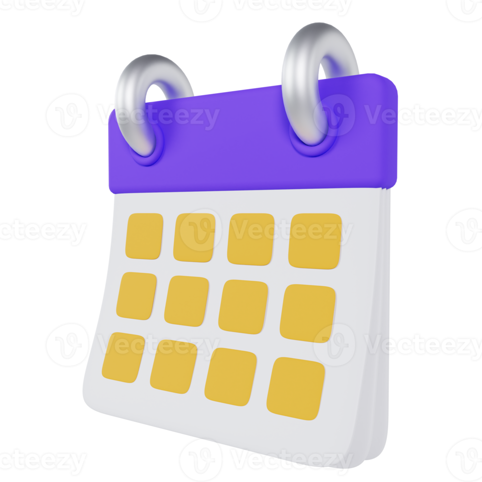 evento de calendario 3d png